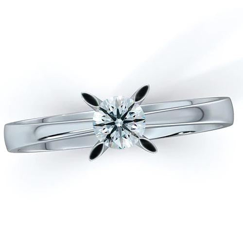 Natural Diamond Ring 1ct - White Gold 14K