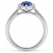 Marquise Ceylon Blue Sapphire Round Natural Earth Mined Diamonds 2 Ct Wedding Ring Gold