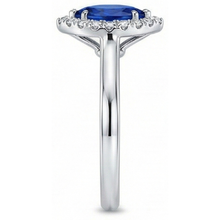 Marquise Ceylon Blue Sapphire Round Natural Earth Mined Diamonds 2 Ct Wedding Ring Gold