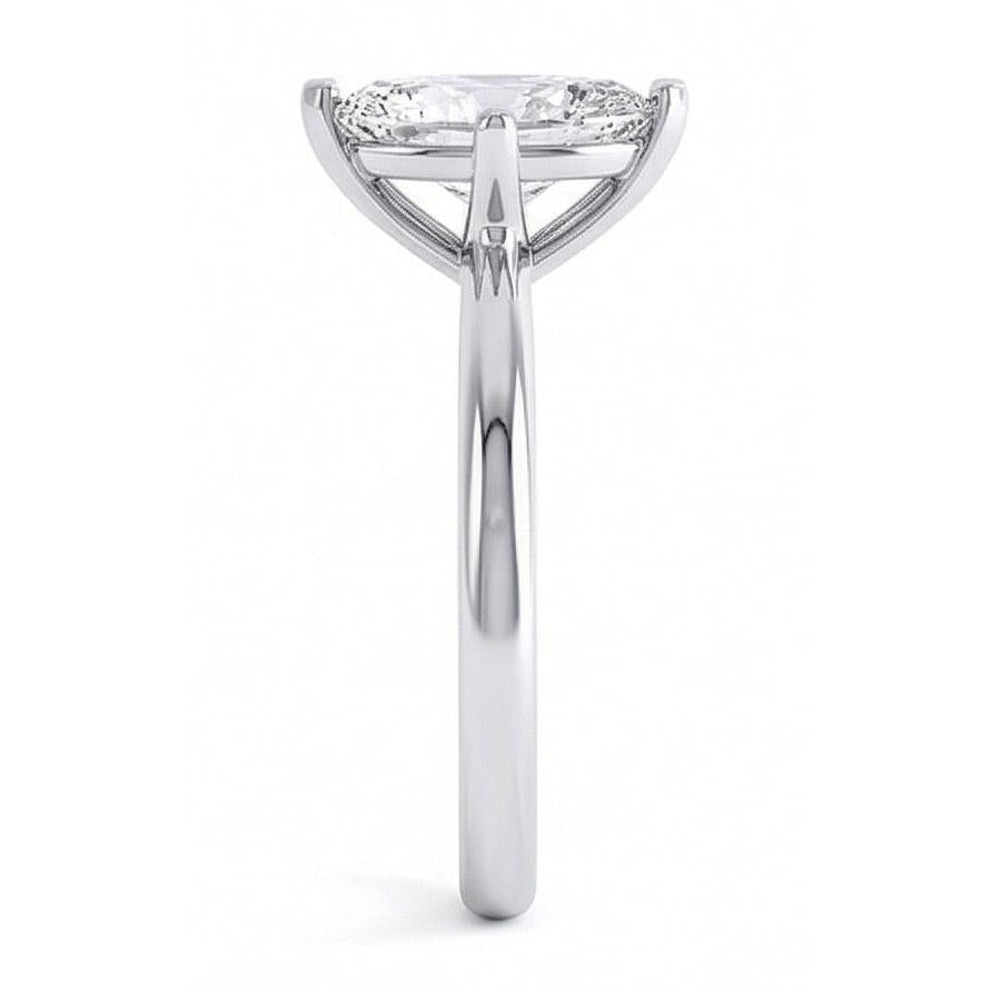 Marquise Cut 1.50 Ct Solitaire Genuine Natural Earth Mined Diamond Wedding Ring White Gold