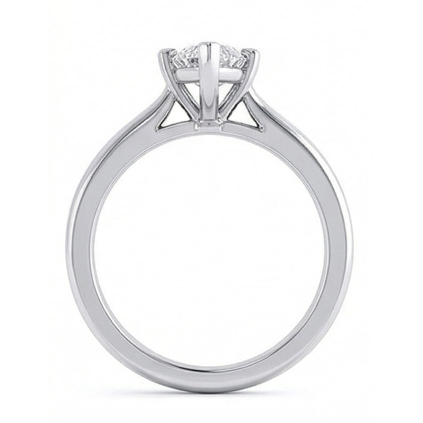 Marquise Cut 1.50 Ct Solitaire Genuine Natural Earth Mined Diamond Wedding Ring White Gold