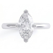Marquise Cut 1.50 Ct Solitaire Genuine Natural Earth Mined Diamond Wedding Ring White Gold