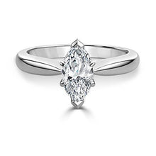 Marquise Cut 1.90 Ct Solitaire Real Natural Earth Mined Diamond Wedding Ring White Gold