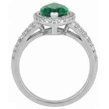Marquise Cut Green Emerald & Round Natural Earth Mined Diamond 6.50 Carats Anniversary Ring