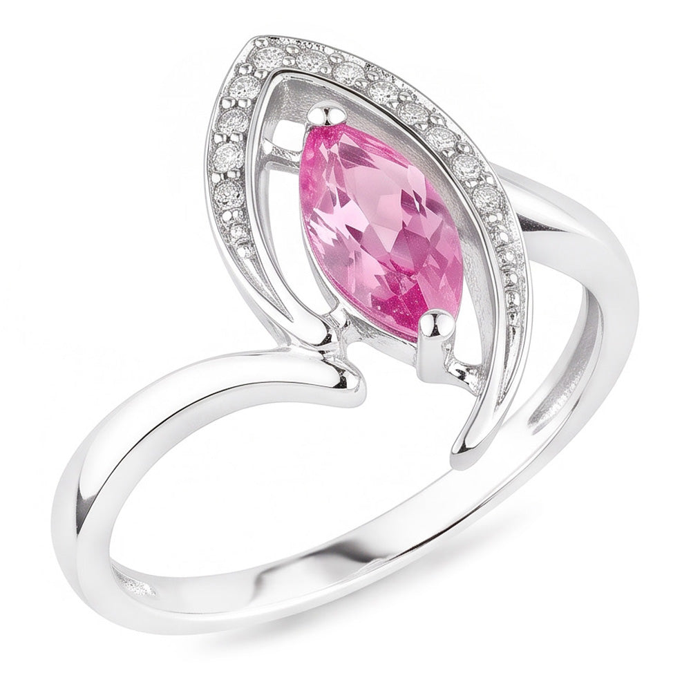 Marquise Cut Pink Sapphire Natural Earth Mined DIAMOND ( NOT LAB GROWN ) Ring 1.75 Carats Gemstone Jewellery