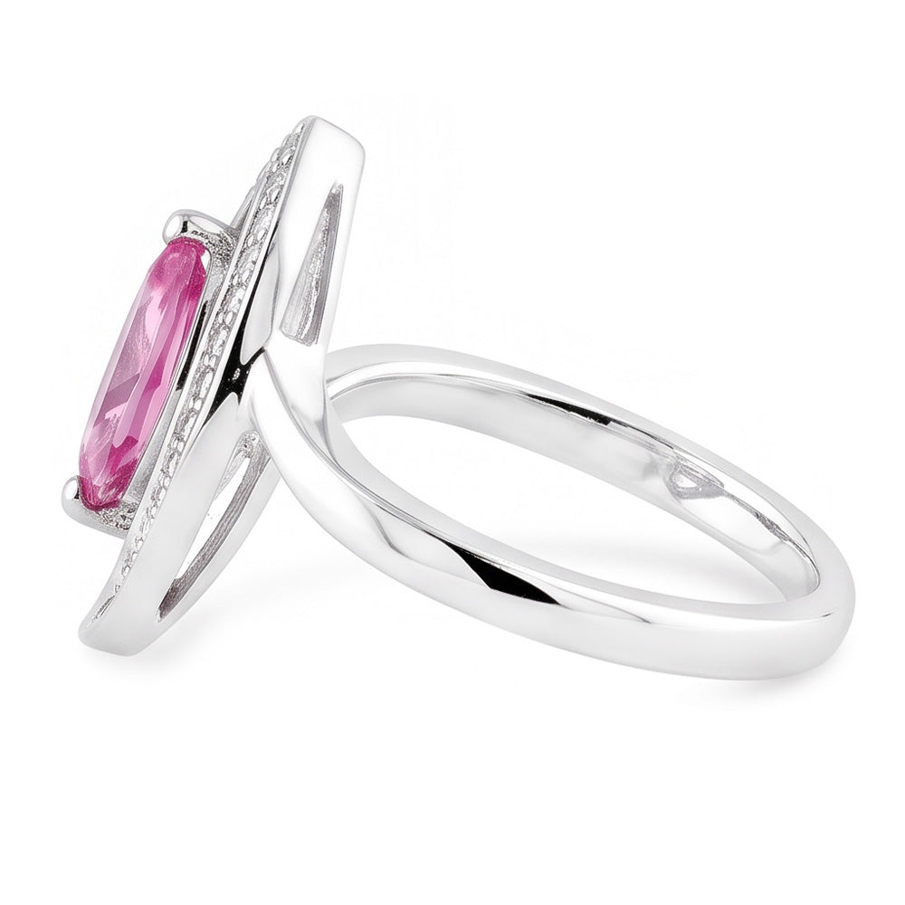 Marquise Cut Pink Sapphire Natural Earth Mined DIAMOND ( NOT LAB GROWN ) Ring 1.75 Carats Gemstone Jewellery