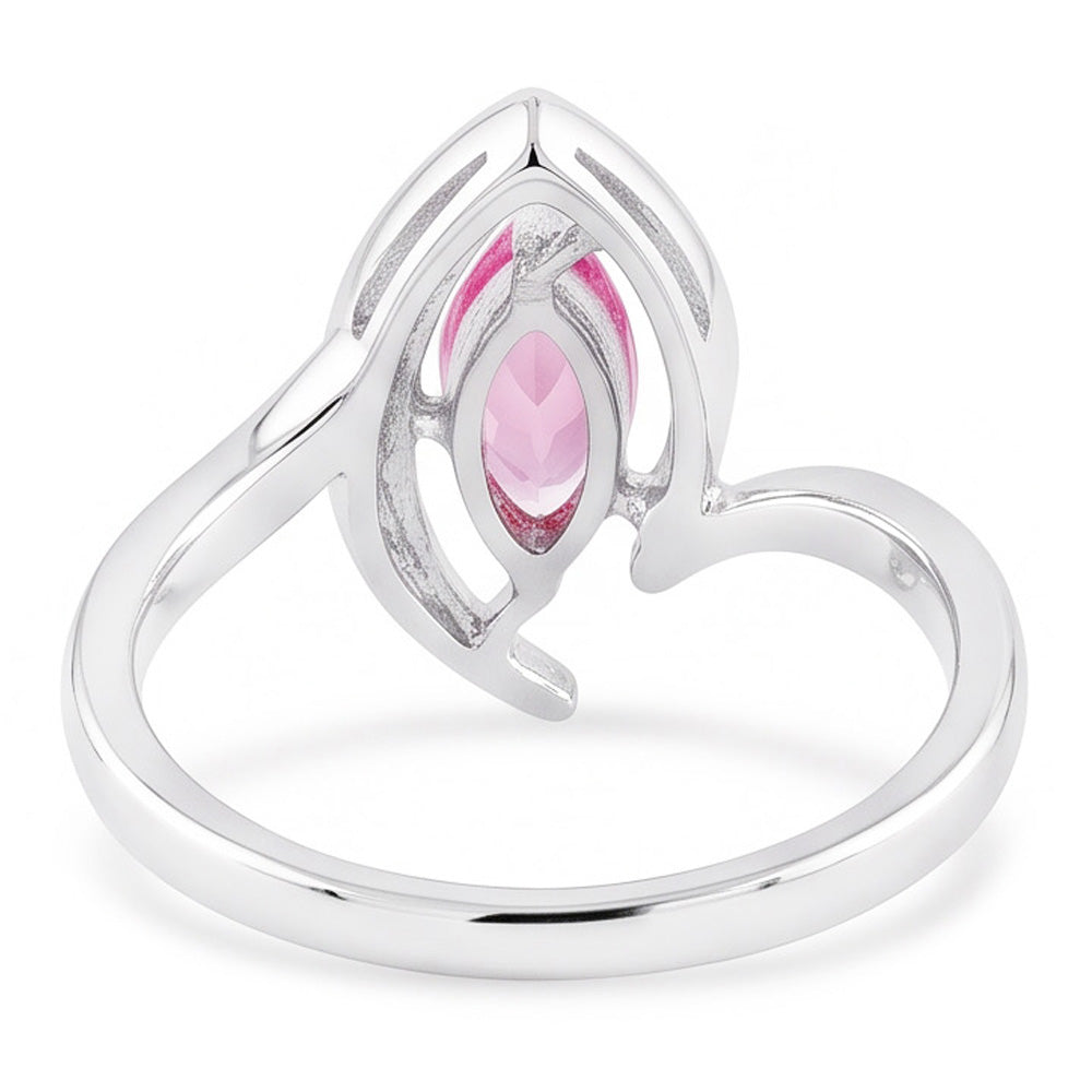 Marquise Cut Pink Sapphire Natural Earth Mined DIAMOND ( NOT LAB GROWN ) Ring 1.75 Carats Gemstone Jewellery
