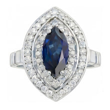 Marquise Cut Sapphire 3ct Engagement Ring