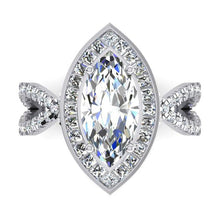 Marquise Halo Real Diamond Engagement Ring 5.50 Carats Women's Jewelry