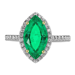 Luxurious Colored Stone Ring – Fine Emerald 4 ct – HarryChadEnt
