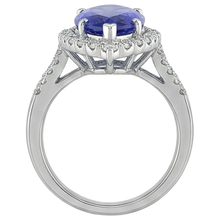 Marquise Tanzanite And Natural Earth Mined Diamond 17.25 Ct Ring White Gold 14K