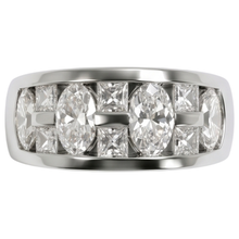 Marquise & Princess Cut Engagement Natural Earth Mined DIAMOND ( NOT LAB GROWN ) Mens Band Ring White Gold 14K 5 Ct