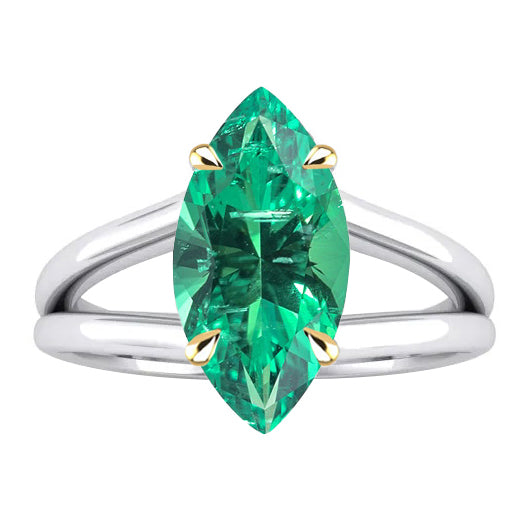 Luxury Emerald Precious Stone Ring 4 ct – main view