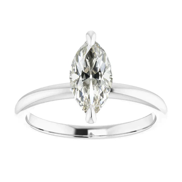 Earth-Mined Brilliant Diamond Single Stone Ring – main view