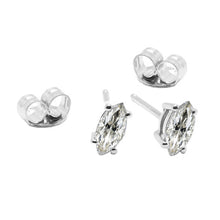 Stud Earrings 14 Karat White Gold with Diamond – main view