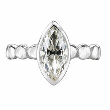 Solitaire Ring 14 Karat White Gold with Brilliant Diamond – main view