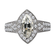 High-End Brilliant Diamond Halo Engagement Ring 2 ct – main view