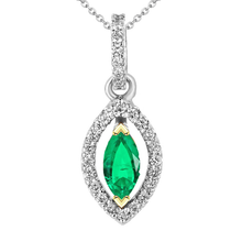 Brilliant Colombian Emerald Precious Stone Pendant 1 ct – main view