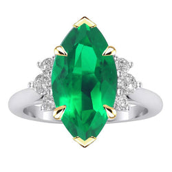 Bespoke Precious Stone Ring with GIA-Certified Colombian Emerald