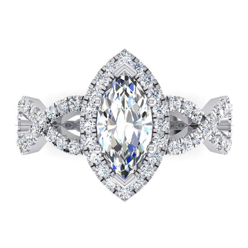 Marquise Infinity Natural Earth Mined Diamonds Jewelry