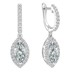 Timeless Old Mine Cut Fine Diamond Drop Earrings – 0.50 ct 14K