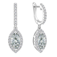 Real Fine Diamond Drop Earrings – main view