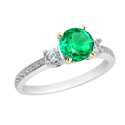 Designer GIA-Certified Colombian Emerald Gemstone Ring – 2 ct