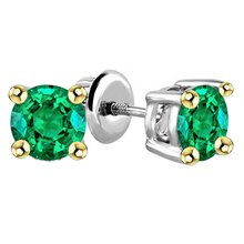 Real Emerald Gemstone Earring – main view