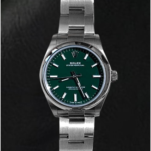 Men Date-just 31mm Rolex 277200 Green Luminous Watch