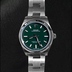 Men 31mm Rolex Green Luminous Watch