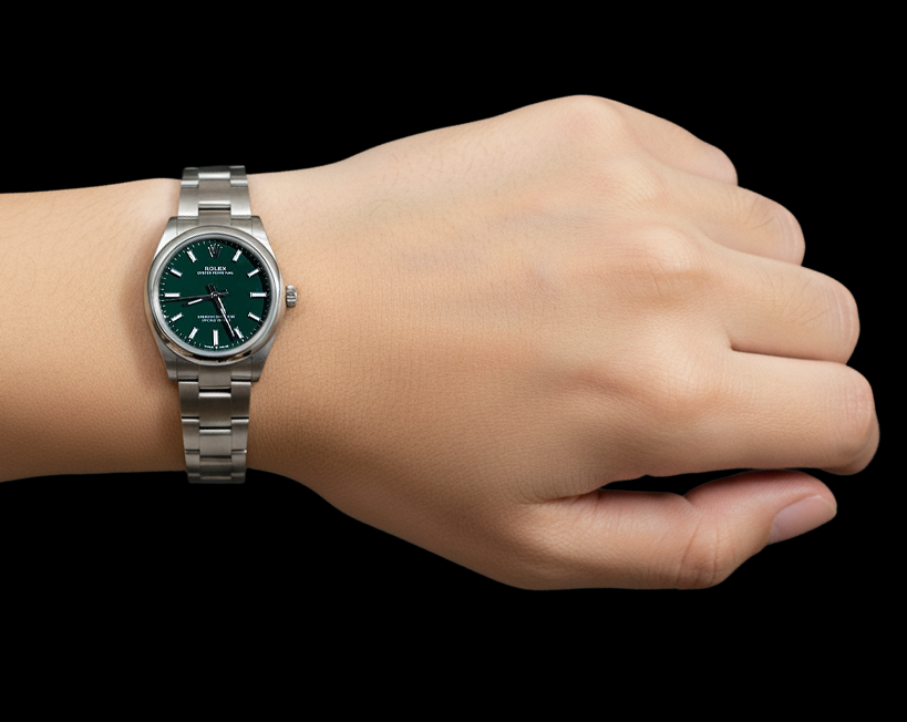 Men 31mm Rolex Green Luminous Watch P5