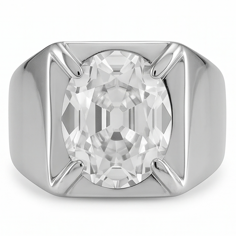 Men's Brilliant Diamond Gentleman's Ring – IGI Certified 9 ct 14