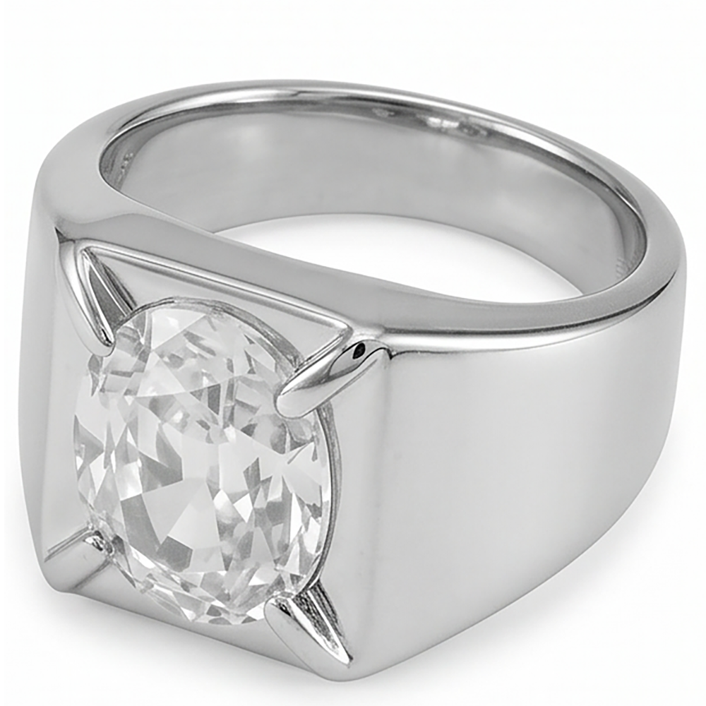 Men's Brilliant Diamond Gentleman's Ring – IGI Certified 9 ct 14