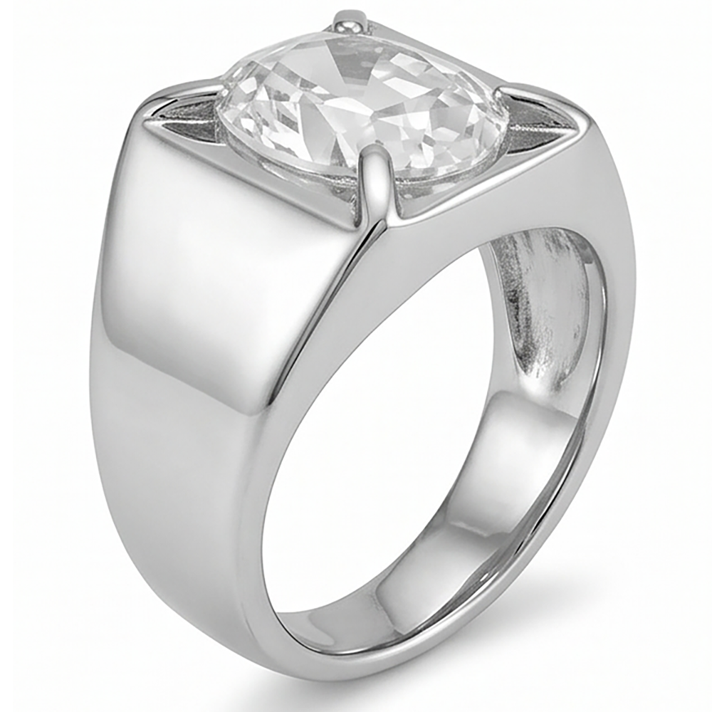 Men's Brilliant Diamond Gentleman's Ring – IGI Certified 9 ct 14