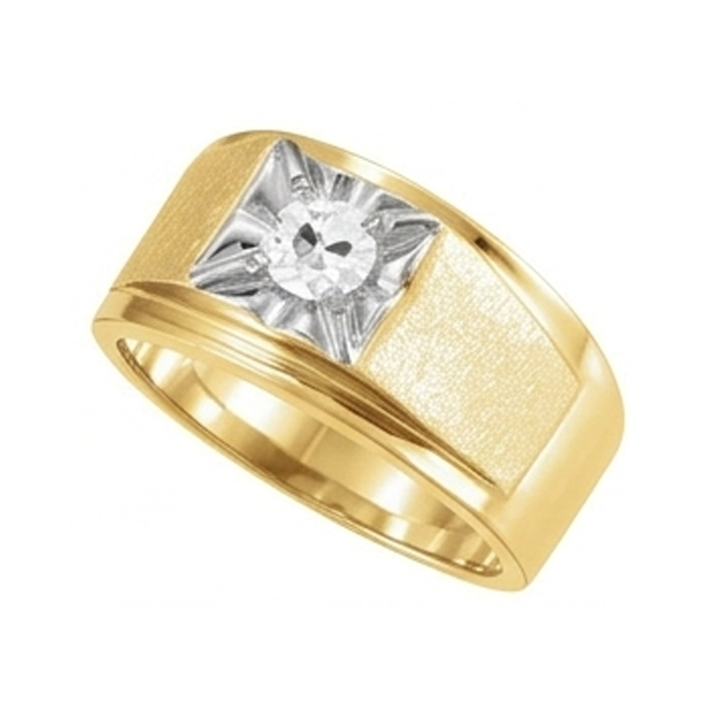 Men's Handcrafted IGI Certified Brilliant Diamond Gentleman's