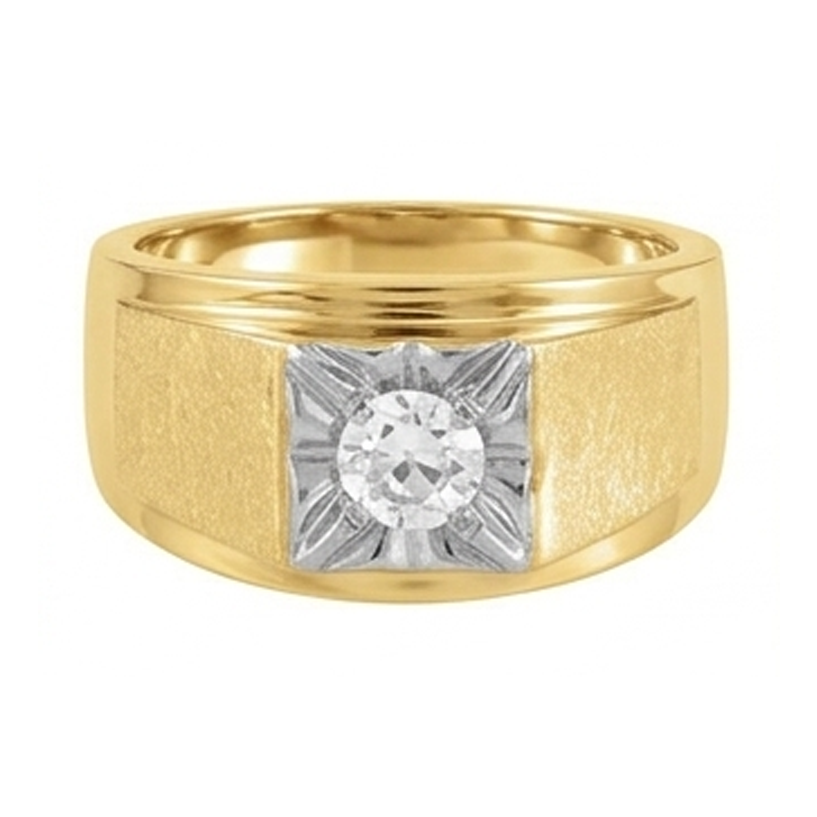 Men's Handcrafted IGI Certified Brilliant Diamond Gentleman's