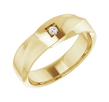 Men's Handmade Gentleman's Ring with IGI Certified Brilliant