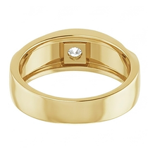 Men's Handmade Gentleman's Ring with IGI Certified Brilliant