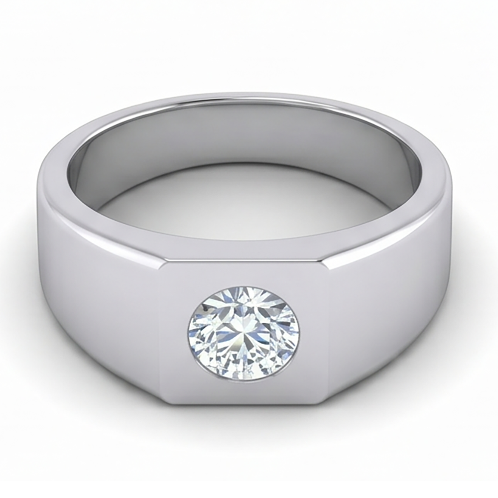 Men's IGI Certified Gentleman's Ring – Brilliant Diamond 1 ct 10K