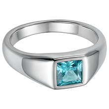 Men's Luxury Neon Paraiba Gentleman's Ring – 1 ct 14K White Gold