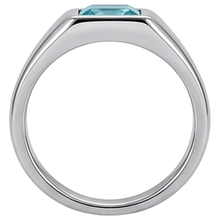 Men's Luxury Neon Paraiba Gentleman's Ring – 1 ct 14K White Gold