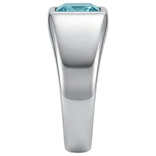 Men's Luxury Neon Paraiba Gentleman's Ring – 1 ct 14K White Gold