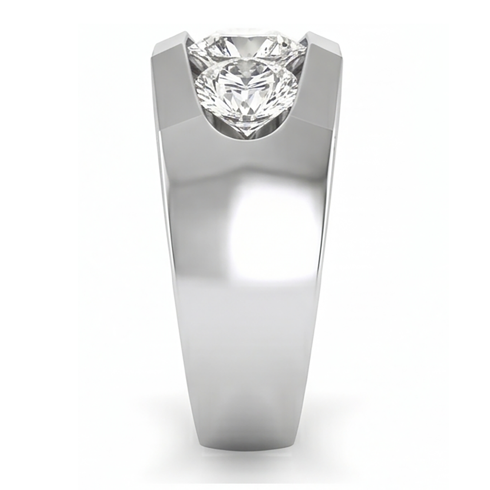 Men's Natural Earth Mined Diamond Ring 3 Stone Gold 2 Carats