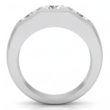 Men's Natural Earth Mined Diamond Ring 3 Stone Gold 2 Carats