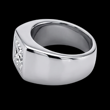 Men's Princess Cut Real Natural Earth Mined Diamond Ring