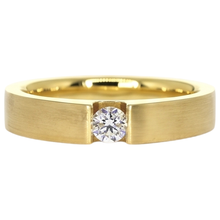 Men's Ring Yellow Gold 14K 0.75 Carats Tension Set Natural Earth Mined Diamond