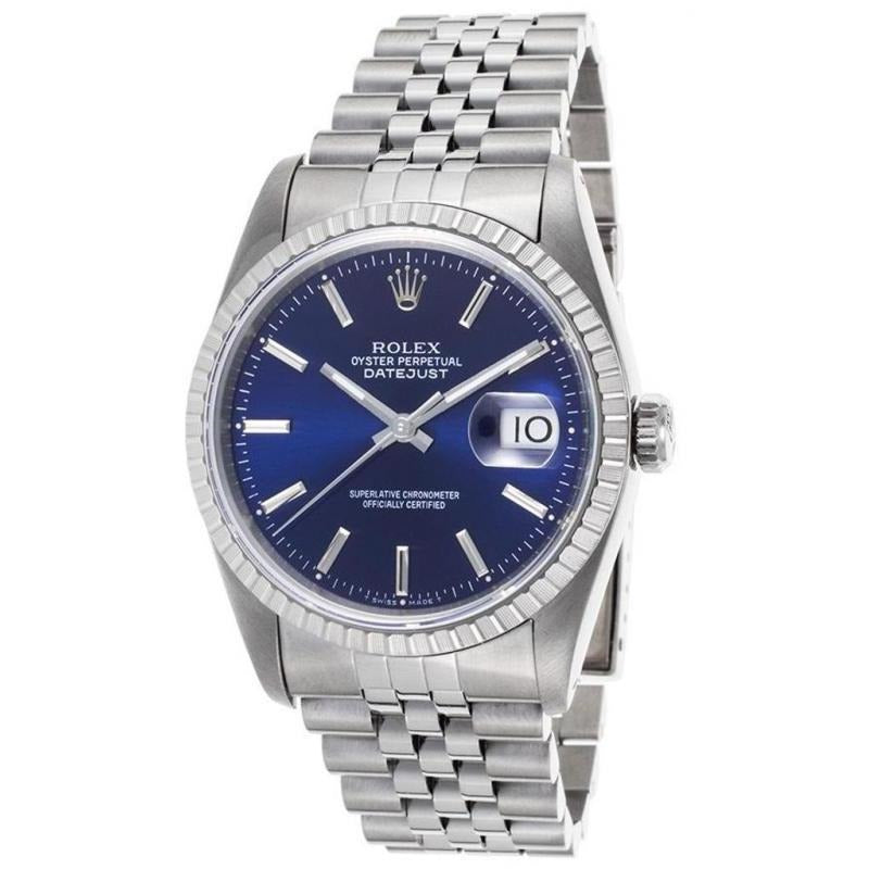 Blue Stick Dial Watch