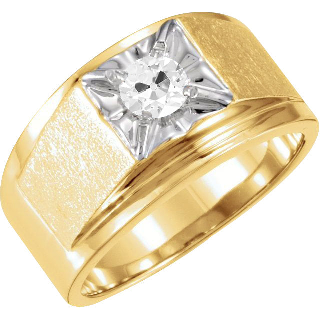 Handcrafted Gentleman's Ring 1.50 ct – main view