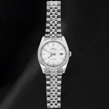 Men's Gents Watch Rolex Date Just Concealed Clasp Silver Dial Jubilee Band Hidden