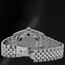 Men's Gents Watch Rolex Date Just Concealed Clasp Silver Dial Jubilee Band Hidden